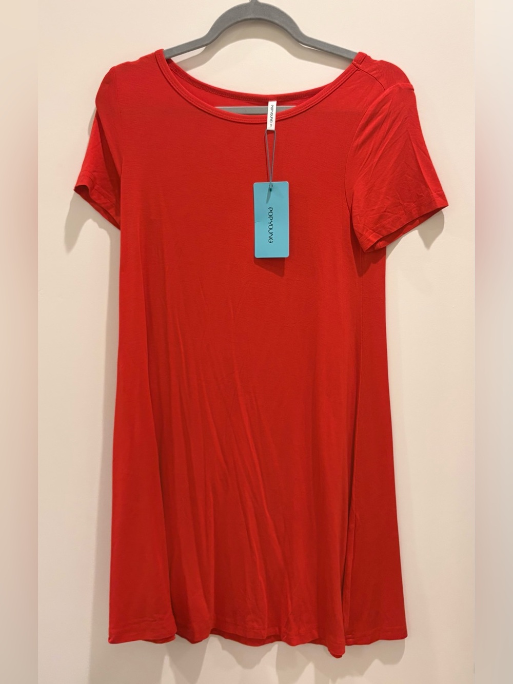 Red Short Sleeve Dress
